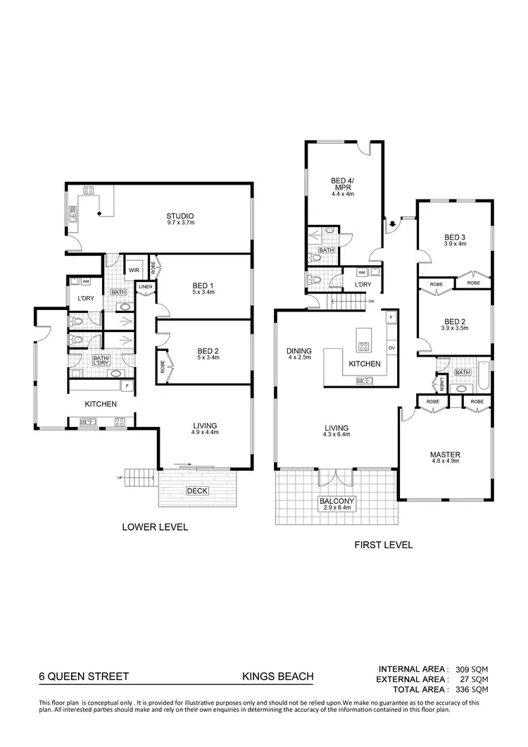 Floorplan of Homely house listing, 6 Queen Street, Kings Beach QLD 4551