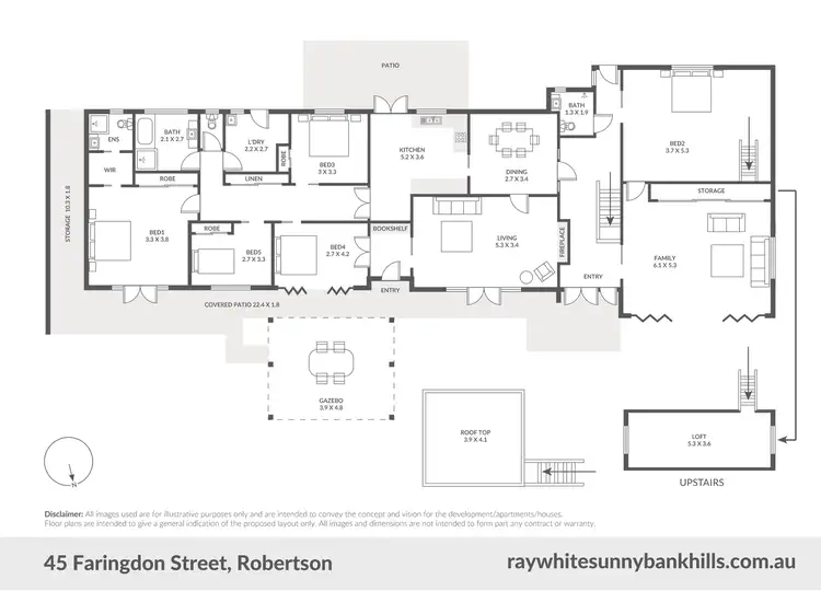 Floorplan of Homely house listing, 45 Faringdon Street, Robertson QLD 4109
