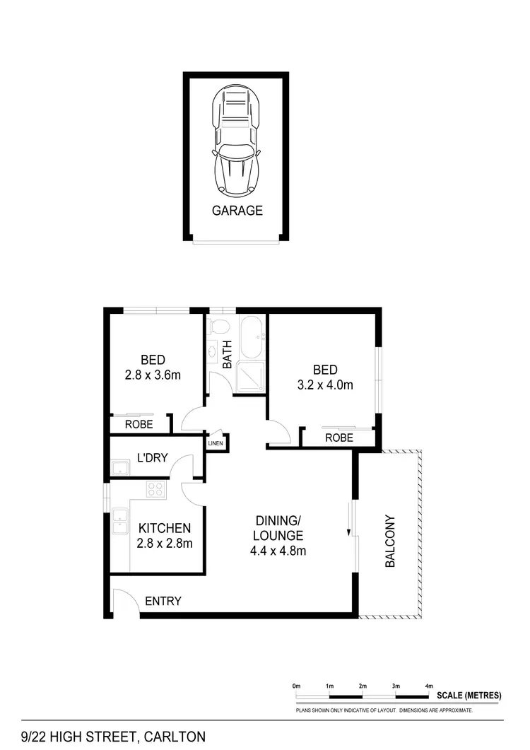 Floorplan of Homely unit listing, 9/22-24 High Street, Carlton NSW 2218