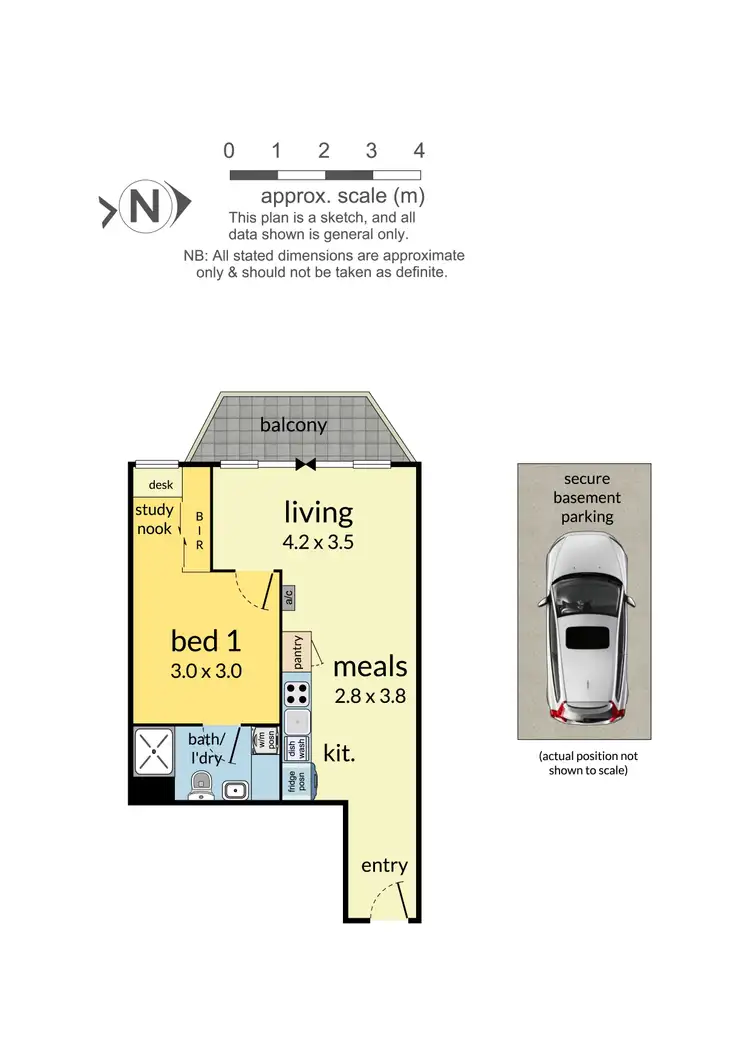 Floorplan of Homely apartment listing, 715/39 Kingsway, Glen Waverley VIC 3150