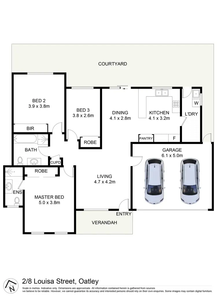 Floorplan of Homely villa listing, 2/8 Louisa Street, Oatley NSW 2223