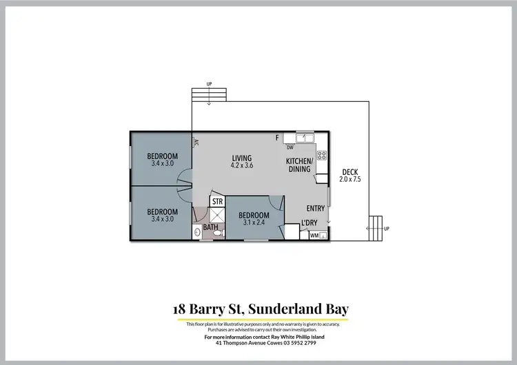 Floorplan of Homely house listing, 18 Barry Street, Sunderland Bay VIC 3922