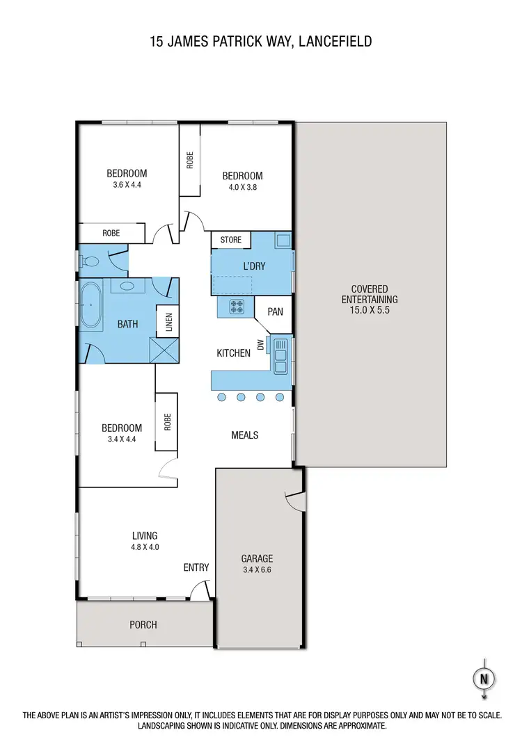 Floorplan of Homely house listing, 15b James Patrick Way, Lancefield VIC 3435
