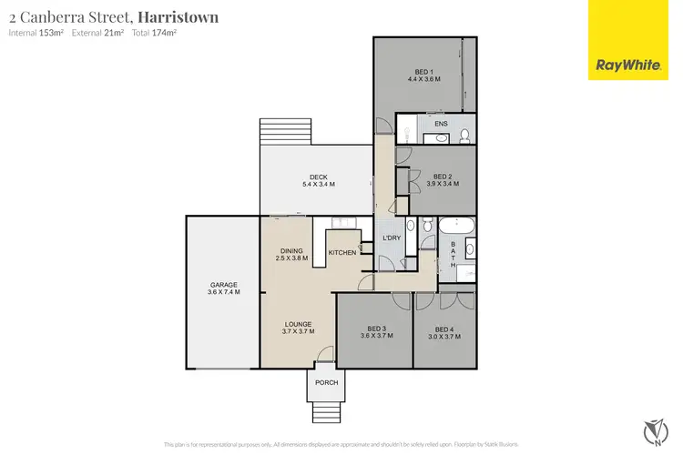 Floorplan of Homely house listing, 2 Canberra Street, Harristown QLD 4350