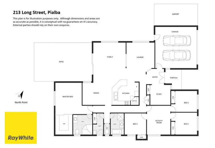 Floorplan of Homely house listing, 213 Long Street, Pialba QLD 4655