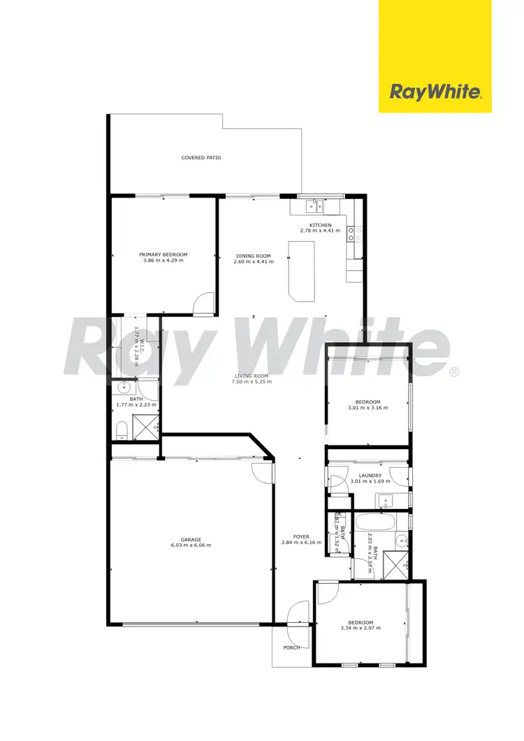 Floorplan of Homely semi-detached listing, 2/8 Flooded Gum Court, Bli Bli QLD 4560