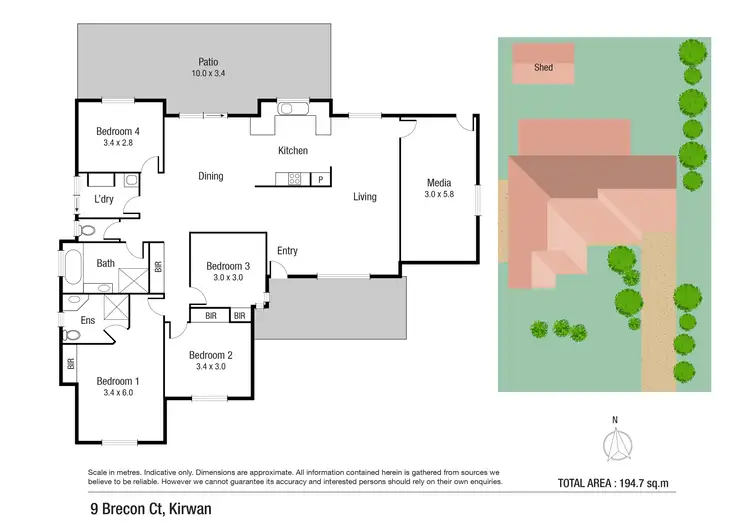 Floorplan of Homely house listing, 9 Brecon Court, Kirwan QLD 4817