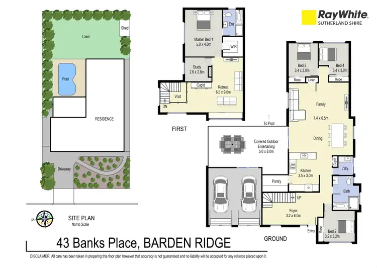 Floorplan of Homely house listing, 43 Banks Place, Barden Ridge NSW 2234
