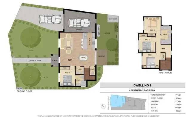 Floorplan of Homely townhouse listing, 1/9 Aberdeen Street, Reservoir VIC 3073