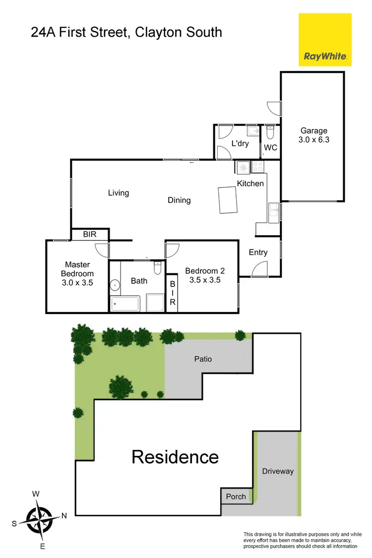 Floorplan of Homely unit listing, 24A First Street, Clayton South VIC 3169