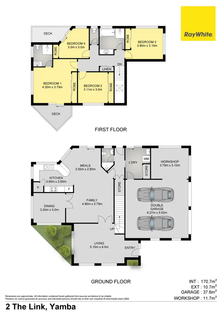 Floorplan of Homely house listing, 2 The Link, Yamba NSW 2464