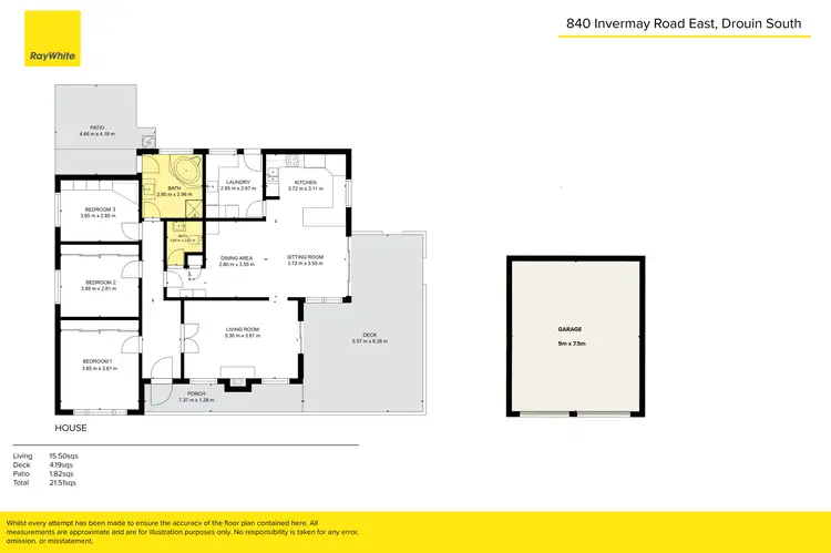 Floorplan of Homely rural property listing, 840 Invermay Road East, Drouin South VIC 3818