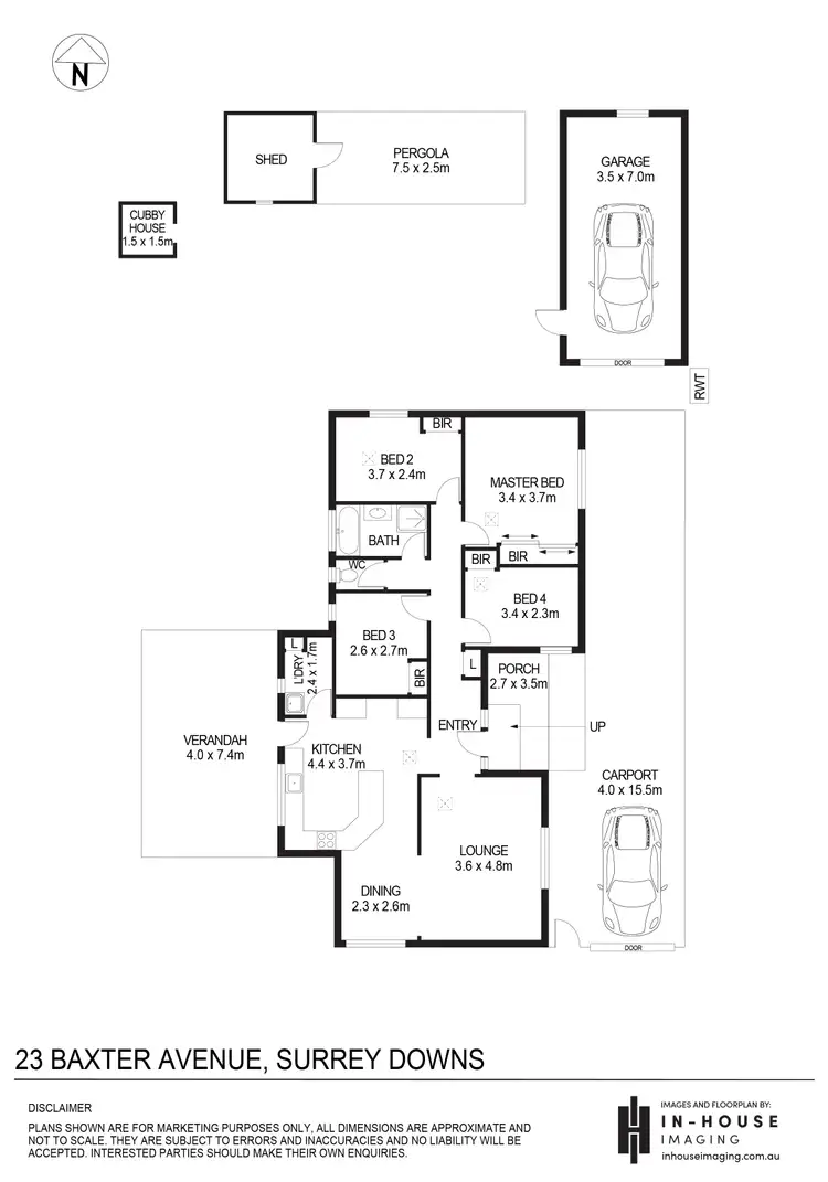 Floorplan of Homely house listing, 23 Baxter Avenue, Surrey Downs SA 5126