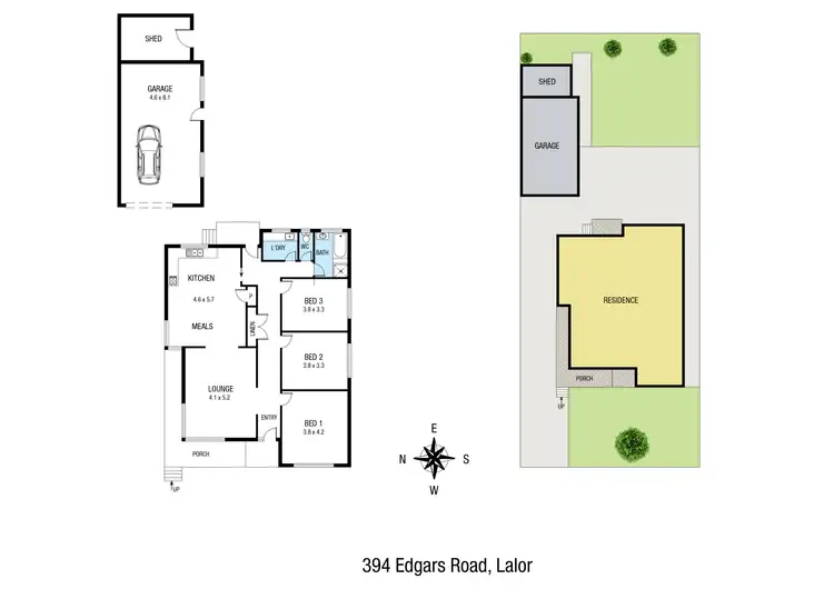 Floorplan of Homely house listing, 394 Edgars Road, Lalor VIC 3075
