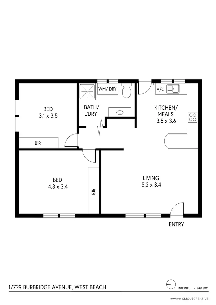Floorplan of Homely house listing, 1/729 Burbridge Road, West Beach SA 5024