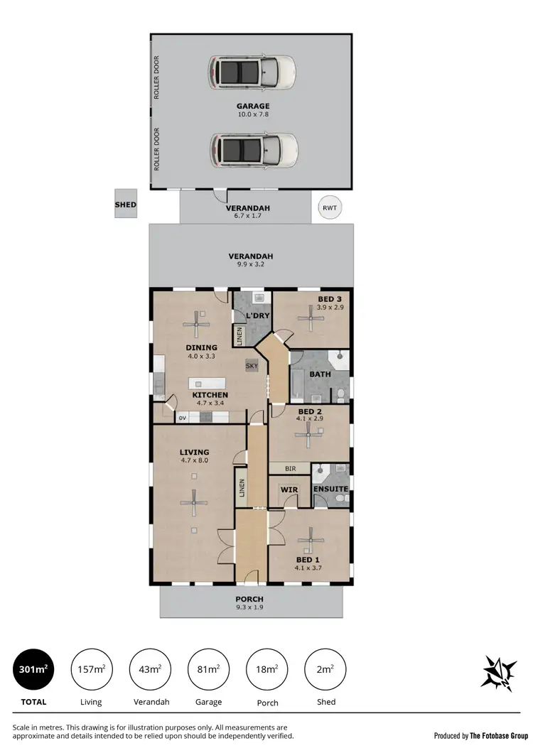 Floorplan of Homely house listing, 34B Jacaranda Drive, Woodside SA 5244