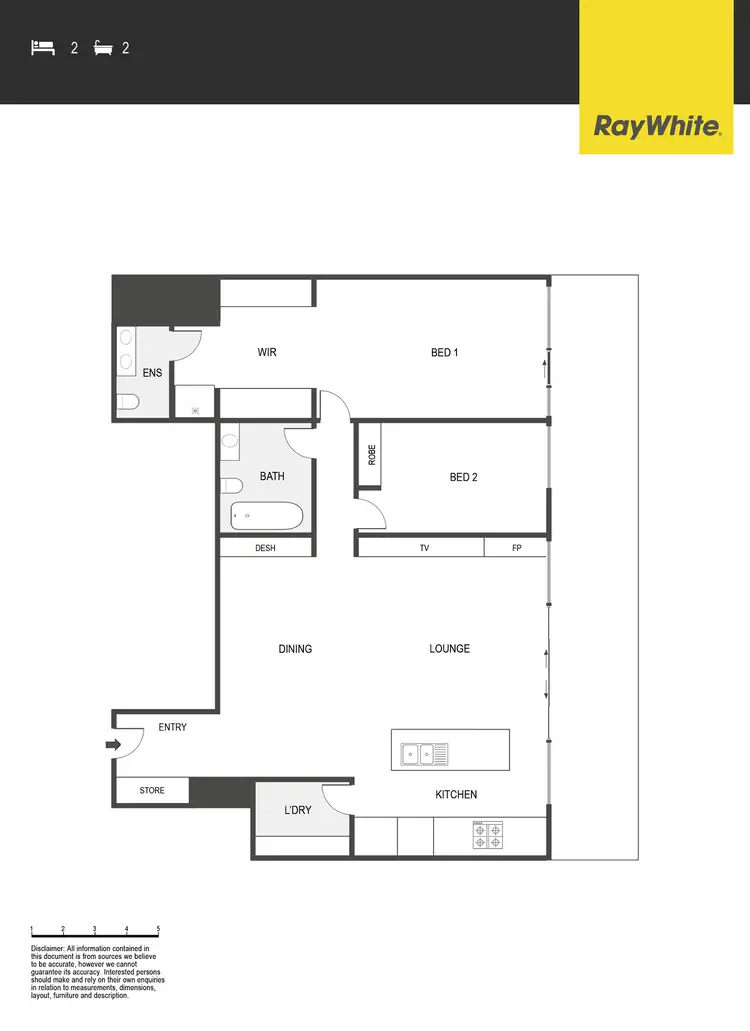 Floorplan of Homely apartment listing, 207/21 State Circle, Forrest ACT 2603