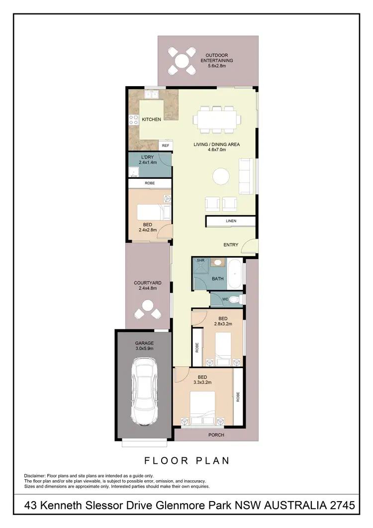 Floorplan of Homely house listing, 43 Kenneth Slessor Drive, Glenmore Park NSW 2745