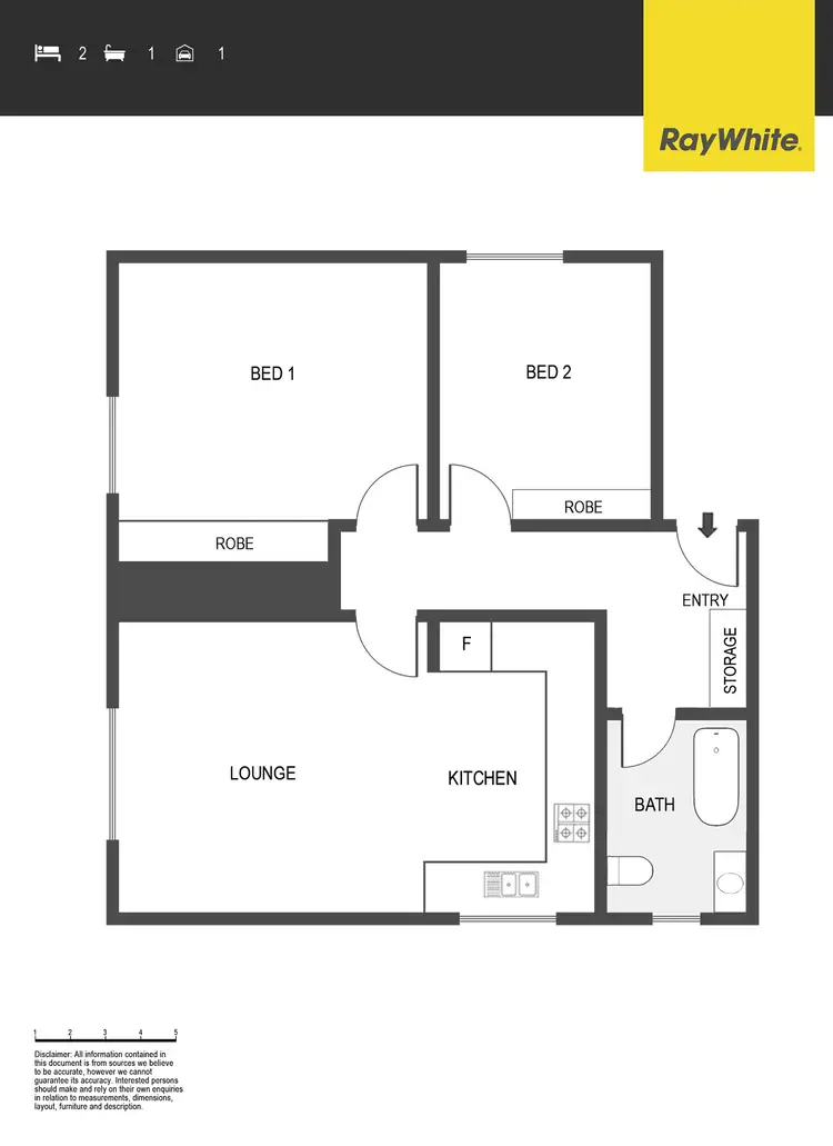 Floorplan of Homely unit listing, 16/51 Hampton Circuit, Yarralumla ACT 2600