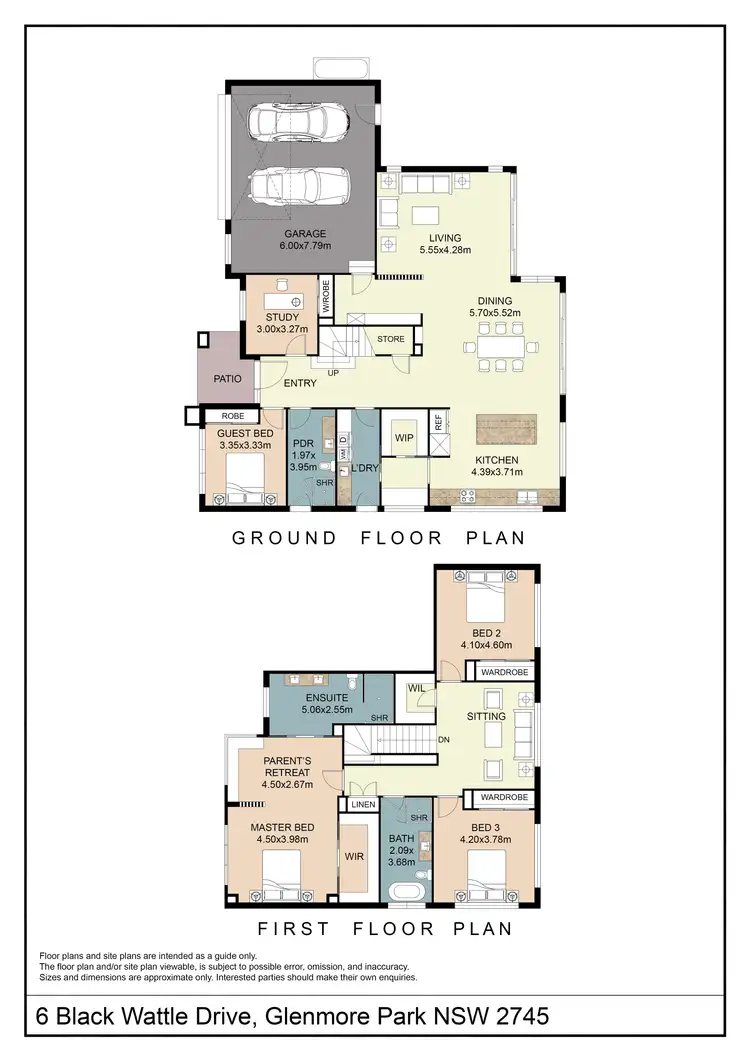 Floorplan of Homely house listing, 6 Black Wattle Drive, Glenmore Park NSW 2745