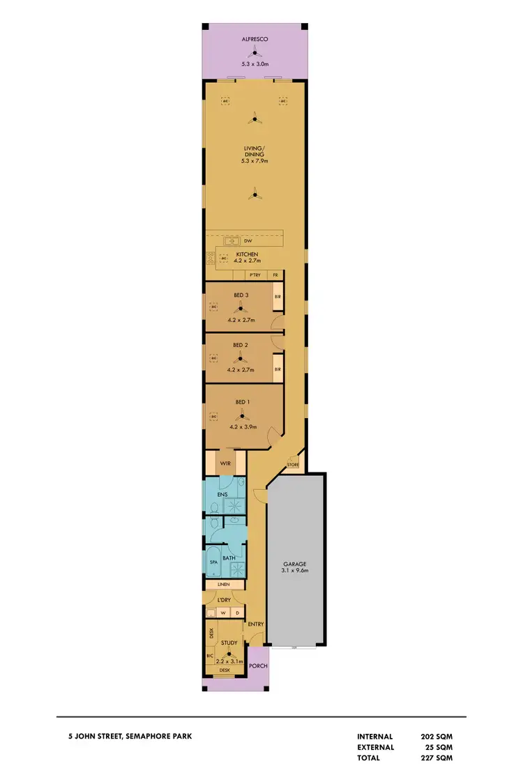 Floorplan of Homely house listing, 5 John Street, Semaphore Park SA 5019