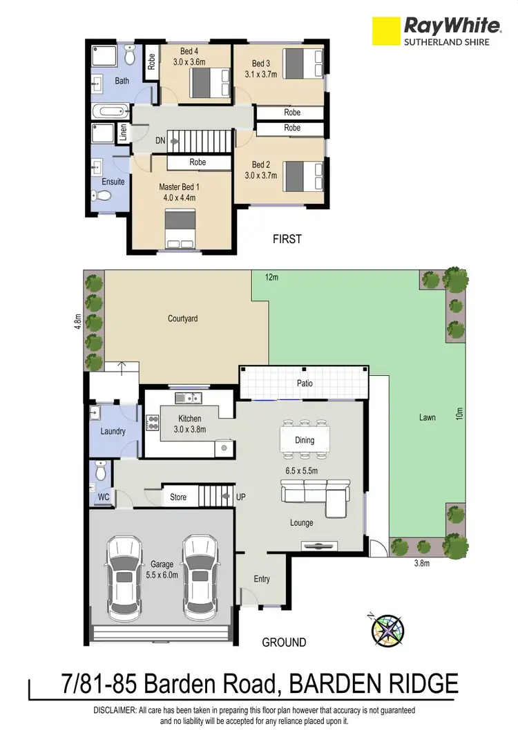 Floorplan of Homely townhouse listing, 7/81-85 Barden Road, Barden Ridge NSW 2234