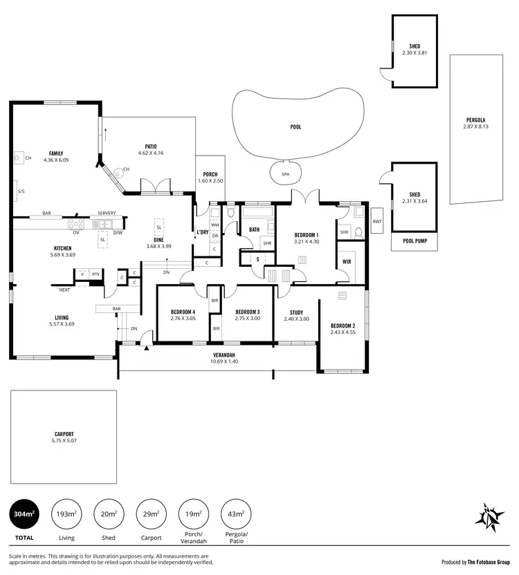 Floorplan of Homely house listing, 4 Lulworth Place, Flagstaff Hill SA 5159