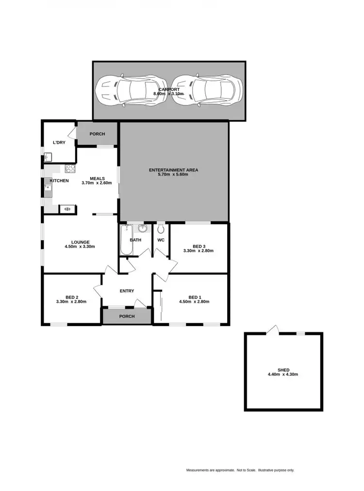Floorplan of Homely house listing, 1 Garnet Place, Springdale Heights NSW 2641