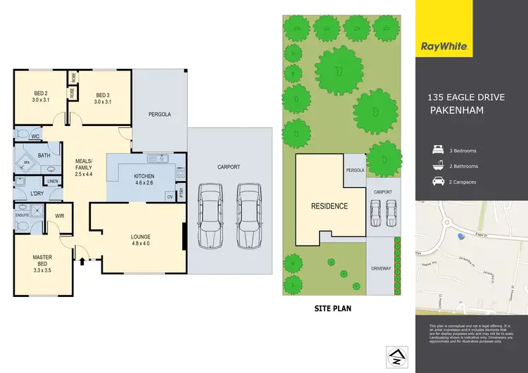 Floorplan of Homely house listing, 135 Eagle Drive, Pakenham VIC 3810