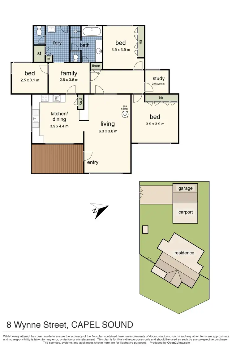 Floorplan of Homely house listing, 8 Wynne Street, Capel Sound VIC 3940