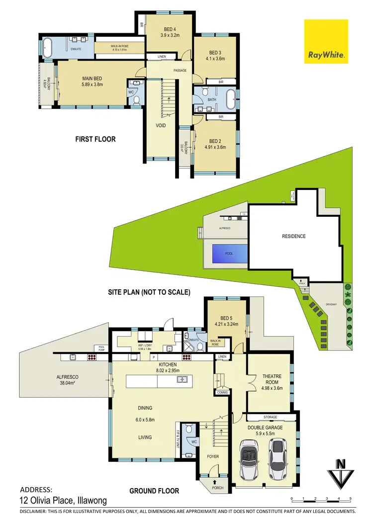 Floorplan of Homely house listing, 12 Olivia Place, Illawong NSW 2234