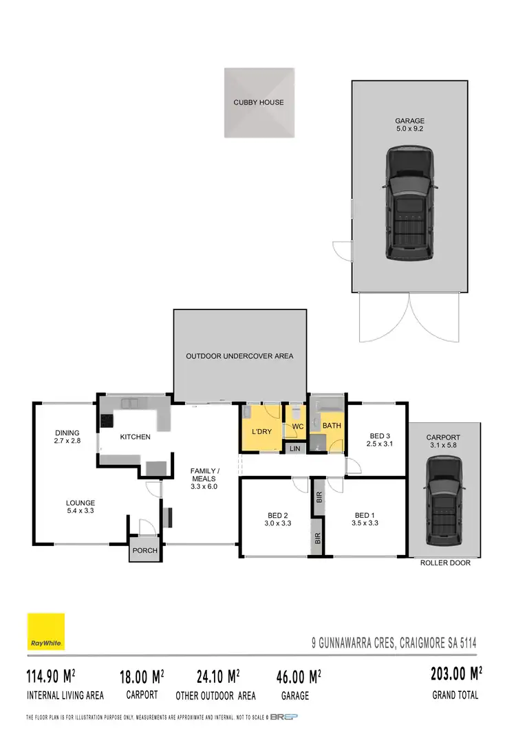 Floorplan of Homely house listing, 9 Gunnawarra Crescent, Craigmore SA 5114
