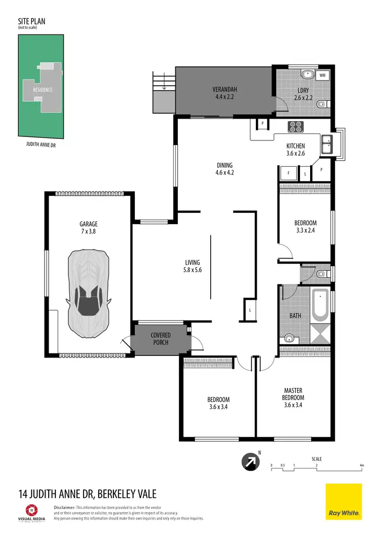 Floorplan of Homely house listing, 14 Judith Ann Drive, Berkeley Vale NSW 2261