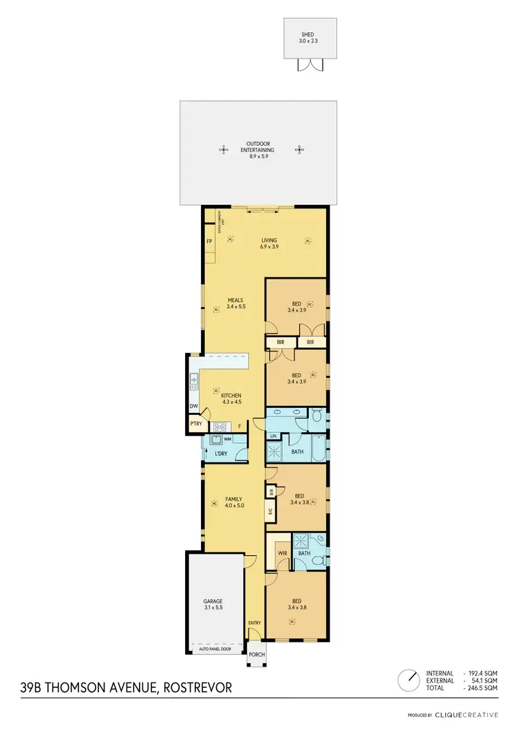 Floorplan of Homely house listing, 39b Thomson Avenue, Rostrevor SA 5073
