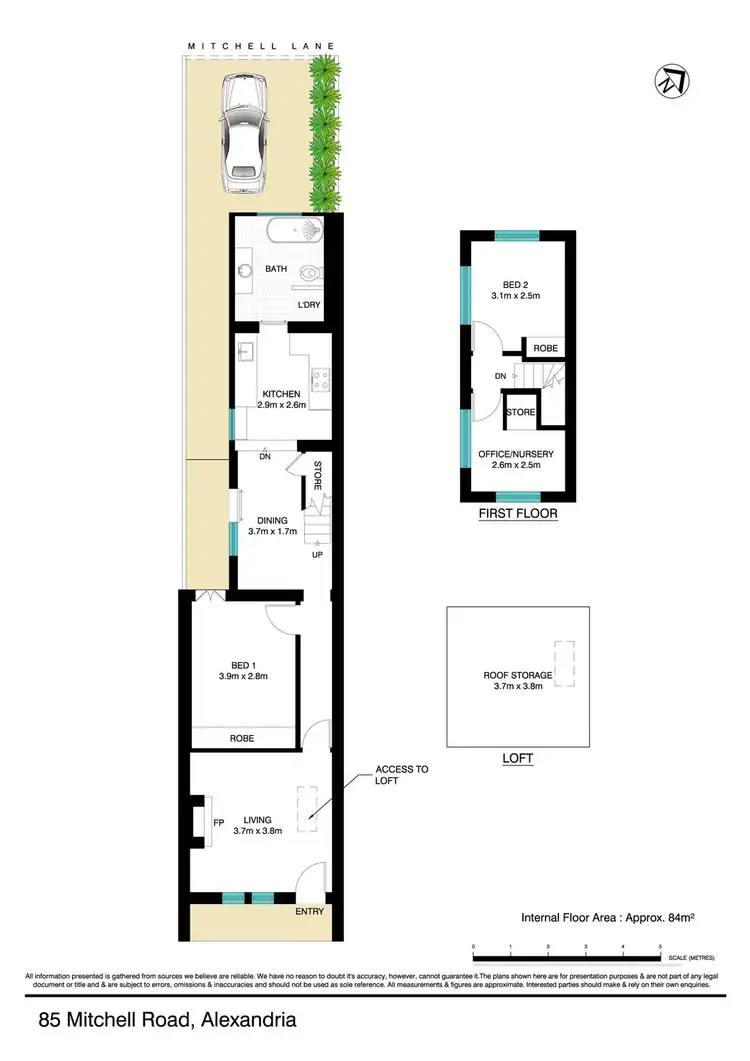 Floorplan of Homely house listing, 85 Mitchell Road, Alexandria NSW 2015