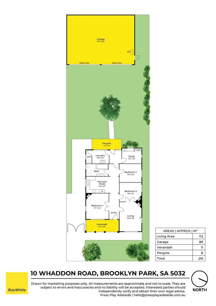 Floorplan of Homely house listing, 10 Whaddon Road, Brooklyn Park SA 5032