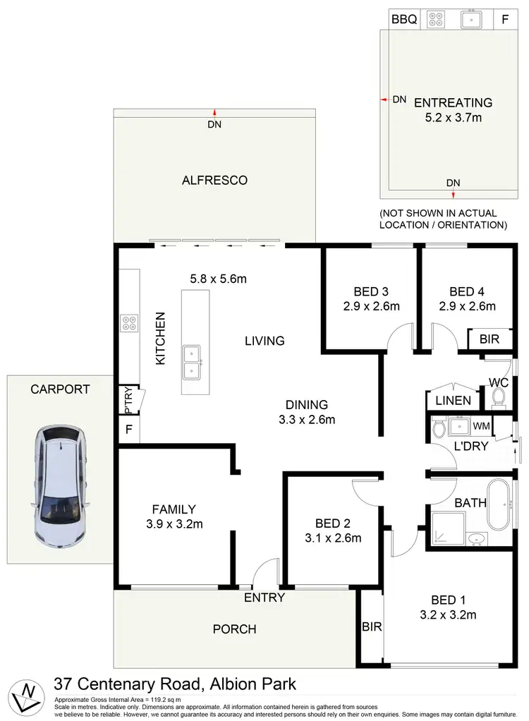 Floorplan of Homely house listing, 37 Centenary Road, Albion Park NSW 2527