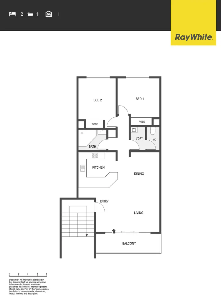 Floorplan of Homely apartment listing, 59/53 McMillan Crescent, Griffith ACT 2603