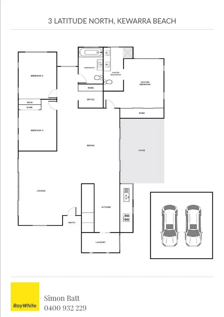 Floorplan of Homely house listing, 3 Latitude North, Kewarra Beach QLD 4879