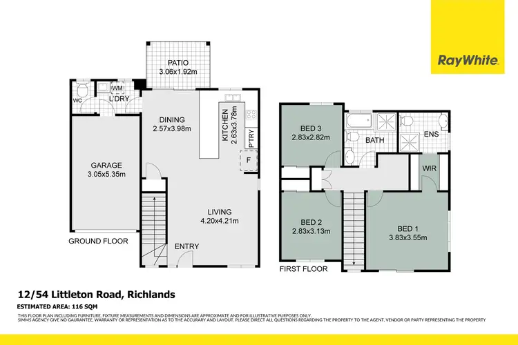 Floorplan of Homely townhouse listing, 12/43 Farinazzo Street, Richlands QLD 4077