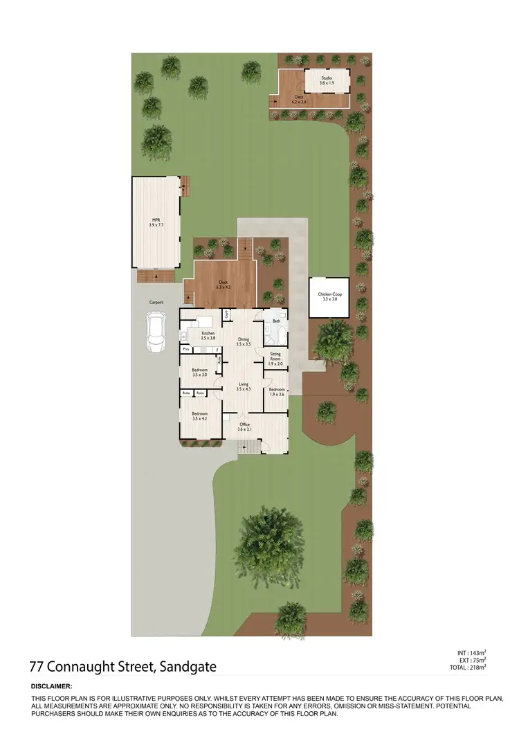 Floorplan of Homely house listing, 77 Connaught Street, Sandgate QLD 4017