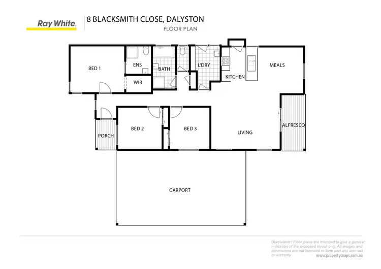 Floorplan of Homely house listing, 8 Blacksmith Close, Dalyston VIC 3992
