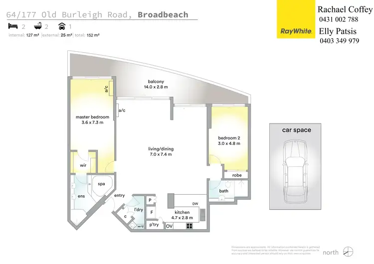 Floorplan of Homely apartment listing, 64/177 Old Burleigh Road, Broadbeach QLD 4218