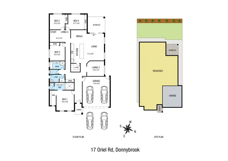 Floorplan of Homely house listing, 17 Oriel Road, Donnybrook VIC 3064