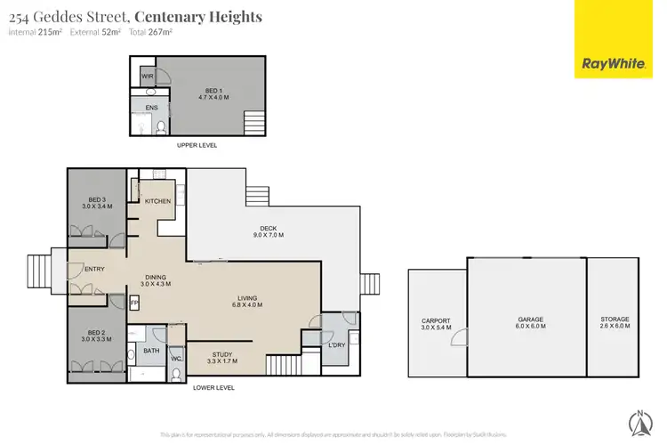 Floorplan of Homely house listing, 254 Geddes Street, Centenary Heights QLD 4350