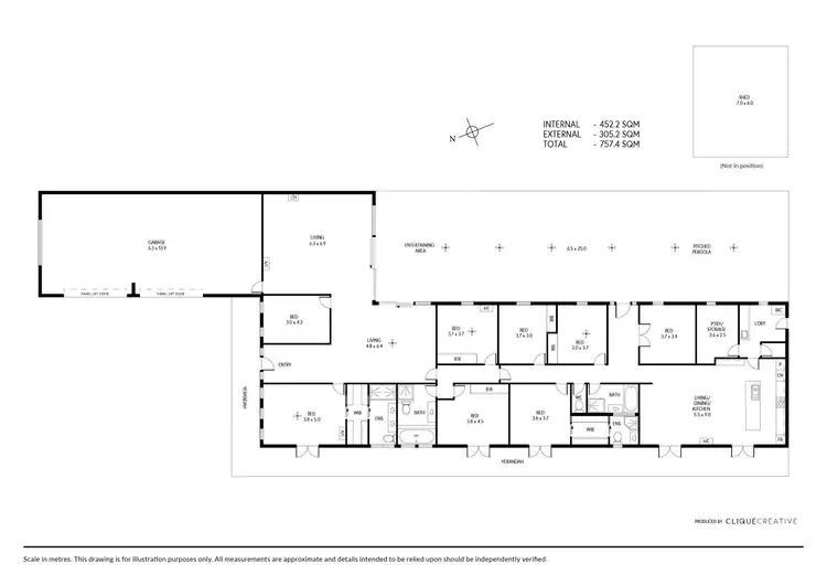Floorplan of Homely house listing, 342 Paechtown Road, Paechtown SA 5245