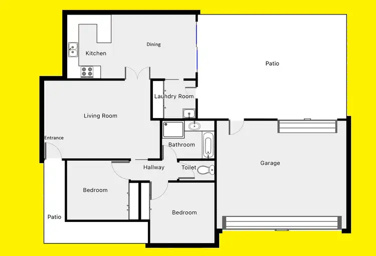 Floorplan of Homely unit listing, 874 Fifteenth Street, Mildura VIC 3500