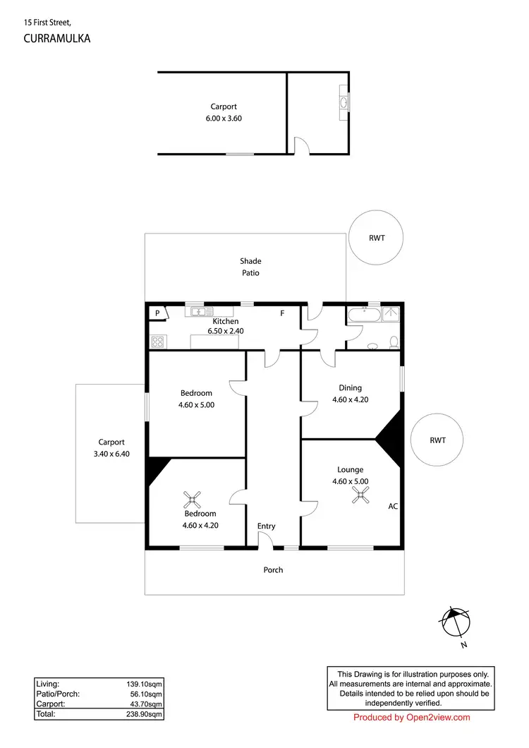 Floorplan of Homely house listing, 15 First Street, Curramulka SA 5580