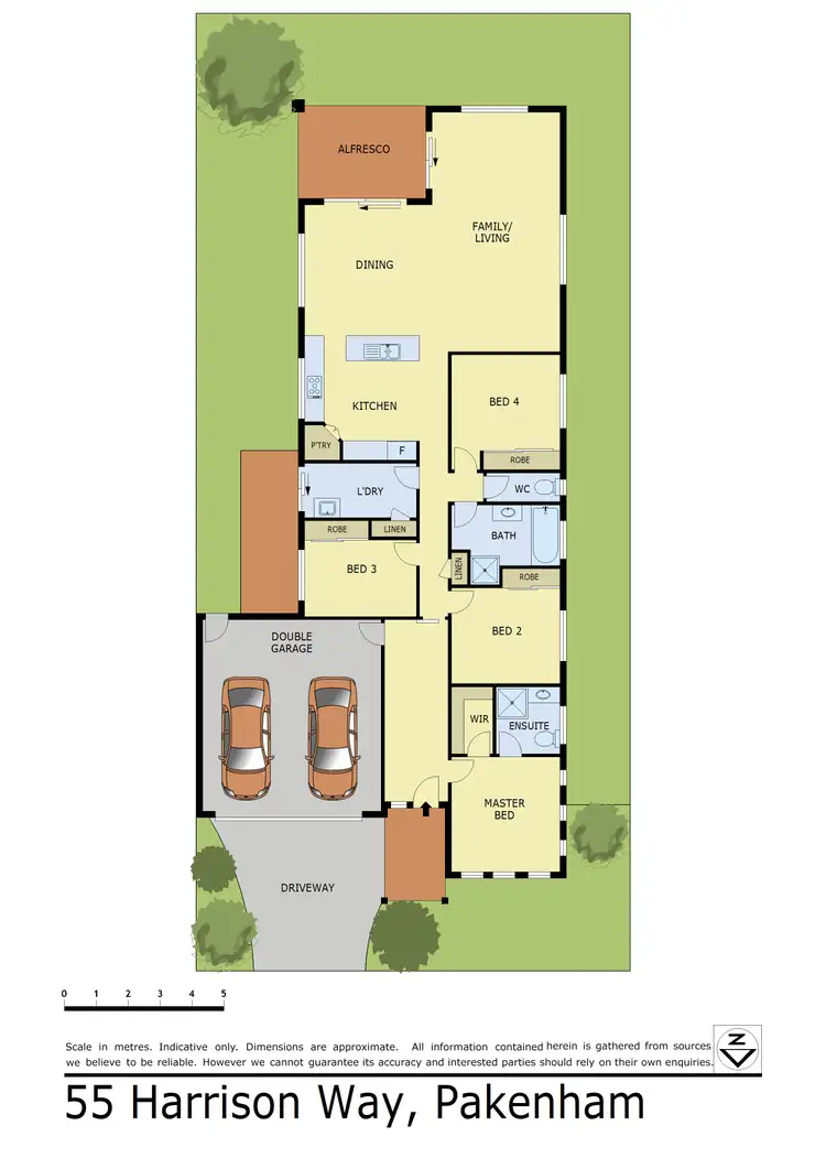Floorplan of Homely house listing, 55 Harrison Way, Pakenham VIC 3810