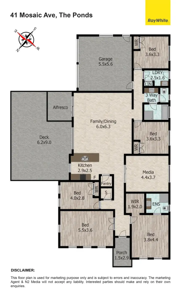Floorplan of Homely house listing, 41 Mosaic Avenue, The Ponds NSW 2769